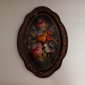 Zhostovo, Russian hand painted tray